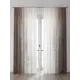 Тюль Comfy Way Алоуна - 46 CW580046-240 150x240 см на шторной ленте цвет белый 2 шт
