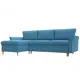 Диван Лига диванов София 223x91x148 см рогожка цвет голубой
