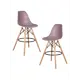 Комплект барных стульев 2 шт Dobrin DSW Bar 56x108x56 см цвет сиреневый