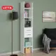 Стеллаж деревянный Letta 35.8x180.4x29.2 см нагрузка до 5 кг лдсп цвет белый