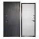 Входная дверь Unicorn Village optimal правый 205x88см цвет графит букле/белый ларче