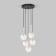 Светильник подвесной Tk lighting Nilos A068680 5 ламп 6 м² цвет золото, прозрачный, черный