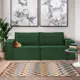 Диван раскладной Cityhd Прямой диван 243x78x90 см велюр цвет зеленый