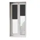 Рулонная штора блэкаут Унистайл RKRBLCHE030160, 30x160 см, цвет черный
