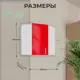 Навесной шкаф угловой для посуды Santrek 55x70x30 см МДФ цвет красный
