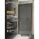 Душевая дверь Doccia GLASS800dv/GRMT/2BR 80см эффект стекла матовый распашной