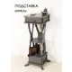 Подставка для цветочного горшка Glider Подставка ника 40 см x 40 см x 103 см МДФ серый/серебристый
