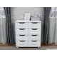 Комод Incanto Armonia 8 ящиков 81х45х89 см лдсп цвет белый