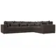 Диван Лига диванов Майами 330x96x230 см рогожка цвет коричневый