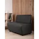 Диван Monofix Бафф Dv-baffblack 100x77x53 см экокожа цвет черный