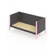 Кровать Solarius Тахта сплошное основание temser90-180roz-full 100 x 101 x 190 см дерево цвет темно-серый, розовый