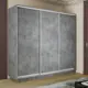 Шкаф-купе Мебельная Компания Е1 3 дверный 240x210x45 см 9 полок ЛДСП цвет бетон