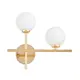Настенный светильник Lumina deco Marsiada Ldw 6033n-2 rt f.gd цвет золотистый