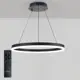 Люстра подвесная NATALI KOVALTSEVA OREOL LED LAMPS 81295 с пультом управления, 15 м², регулируемый белый свет, цвет черный