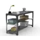 Стол металлический Metalex 201359, максимальная нагрузка 260 кг