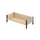 Кровать Solarius tahta-obiv-rs3-80-180onix-full Тахта односпальная Классика 90 x 63 x 190 см двп цвет бежевый/черный оникс