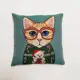 Подушка декоративная Zaberite Кот умный 6089, 40x40 см