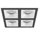 Светильник точечный встраиваемый Lightstar Domino D54706060606 GU5.3 цвет черный