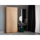 Шкаф распашной Мебельная компания е1 LCK_GR_SH_M1_1000_S 101x220x52.5 см сонома ЛДСП