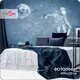 Фотообои флизелиновые Barton Wall 3D Лофт Космонавт на скейте M08104-C, 400x270 см