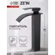Смеситель для раковины Zein Z3771 однорычажный высота излива 23 см цвет черный