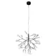 Светильник подвесной Crystal Lux Evita black-transparent 36 ламп 10 м² цвет черный