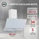 Вытяжка пристенная MBS MERYTA 150 GLASS WHITE