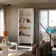 Стеллаж деревянный Dipriz 86x211x39 см нагрузка до 10 кг массив сосны цвет белый