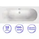 Прямоугольная ванна C-BATH CBQ001002 акрил 180x80см