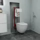 Комплект инсталляция с унитазом Bauedge Dream BL0001-HQ2 Q00006 обратного потока с микролифтом клавиша белый