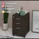 Тумба офисная 3 ящика ТС-2 В 40x50x64 см ЛДСП цвет венге
