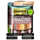 Масло для дерева с воском Safora бесматовая цветное 1 л