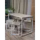 Стол прямоугольный Diko loft 120x70 см лдсп цвет серый крафт