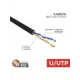 Кабель витая пара Rexant U/UTP CAT 5e PE 2PR 24AWG outdoor solid черный 305 м