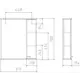 Шкаф для ванной Айсберг Радуга DA1139HZR 61.60x70см подвесной цвет белый