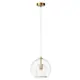 Светильник подвесной Crystal Lux Luisa sp1 brass-transparent 1 лампа 2 м² цвет латунь