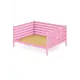 Кровать Solarius Tahta-spin120-200roz-full 130 x 101 x 210 см сосна цвет розовый