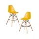 Комплект барных стульев 2 шт Dobrin DSW Bar 56x108x56 см цвет горчичный