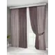 Штора Colore caldo 6028/БежевыйКакао на шторной ленте 280x500 см цвет коричневый