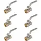 Кран шаровой прямой СТМ CWFFH034K06 DN20 PN40 3/4" ВР латунь ручка рычаг
