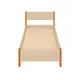 Кровать Solarius Мишка сплошное основание mkr-obiv-rs3-olha80-200-full 90 x 80 x 210 см дерево цвет бежевый/ольха