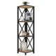 Стеллаж с полками Make mebel Лофт Слим-4 29x112x29 см нагрузка до 20 кг металл цвет тёмный