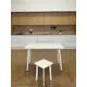 Кухонный стол Diko Loft Delight Dining DL-868328 140х70х75 см цвет белый