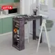Барная стойка прямоугольный Letta 44x44 см лдсп цвет цемент темный молет