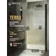 Душевая дверь Doccia GLASS900pt/SA/6BL 90см эффект стекла матовый распашной