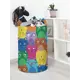 Корзина для хранения Joyarty Яркие цветные коты 40x60x40 см войлок цвет розовый/желтый/фиолетовый