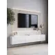 Тумба под телевизор Puzzlemebel Тумбаxюгге 180x30x27 см ЛДСП цвет белый