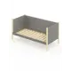 Кровать Solarius Тахта реечное основание svetser80-180van 90 x 101 x 190 см дерево цвет светло-серый, ванильный