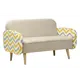 Диван прямой Диван не мебель Малютка id000113-cream02plus 130x82x70 см велюр цвет кремовый