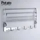 Полка для ванной комнаты Potato P3206 1 полка цвет хром